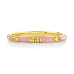 Sloane Street, Pink Enamel Band w/ Strie Detail