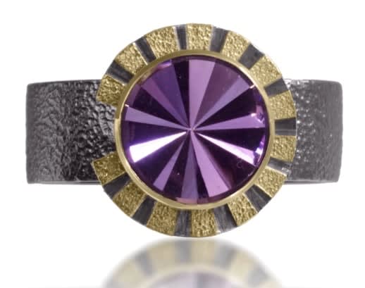 Elizabeth Garvin, Amethyst Stripe Ring
