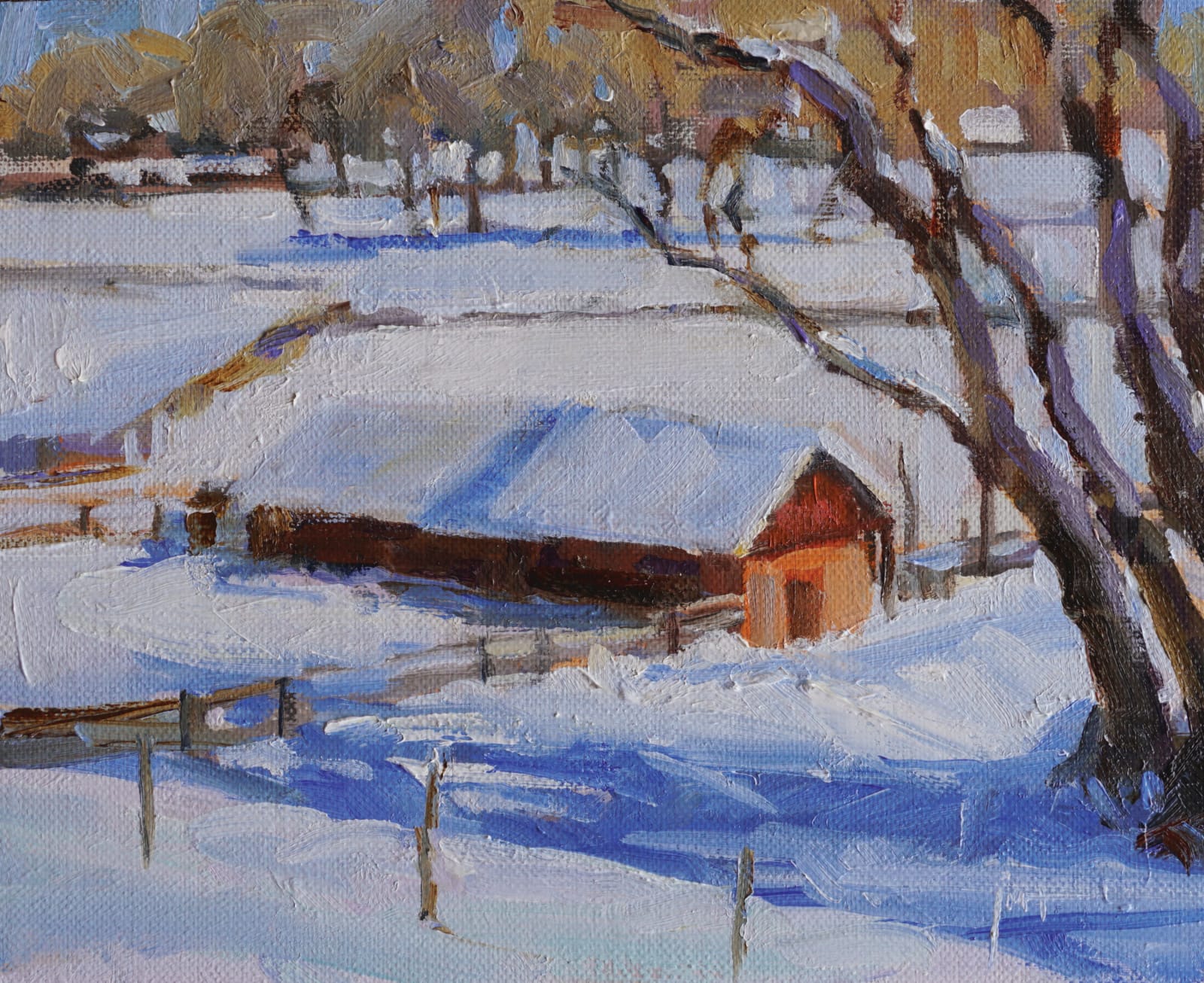 Julee Hutchison, Snow Shadows, 2023