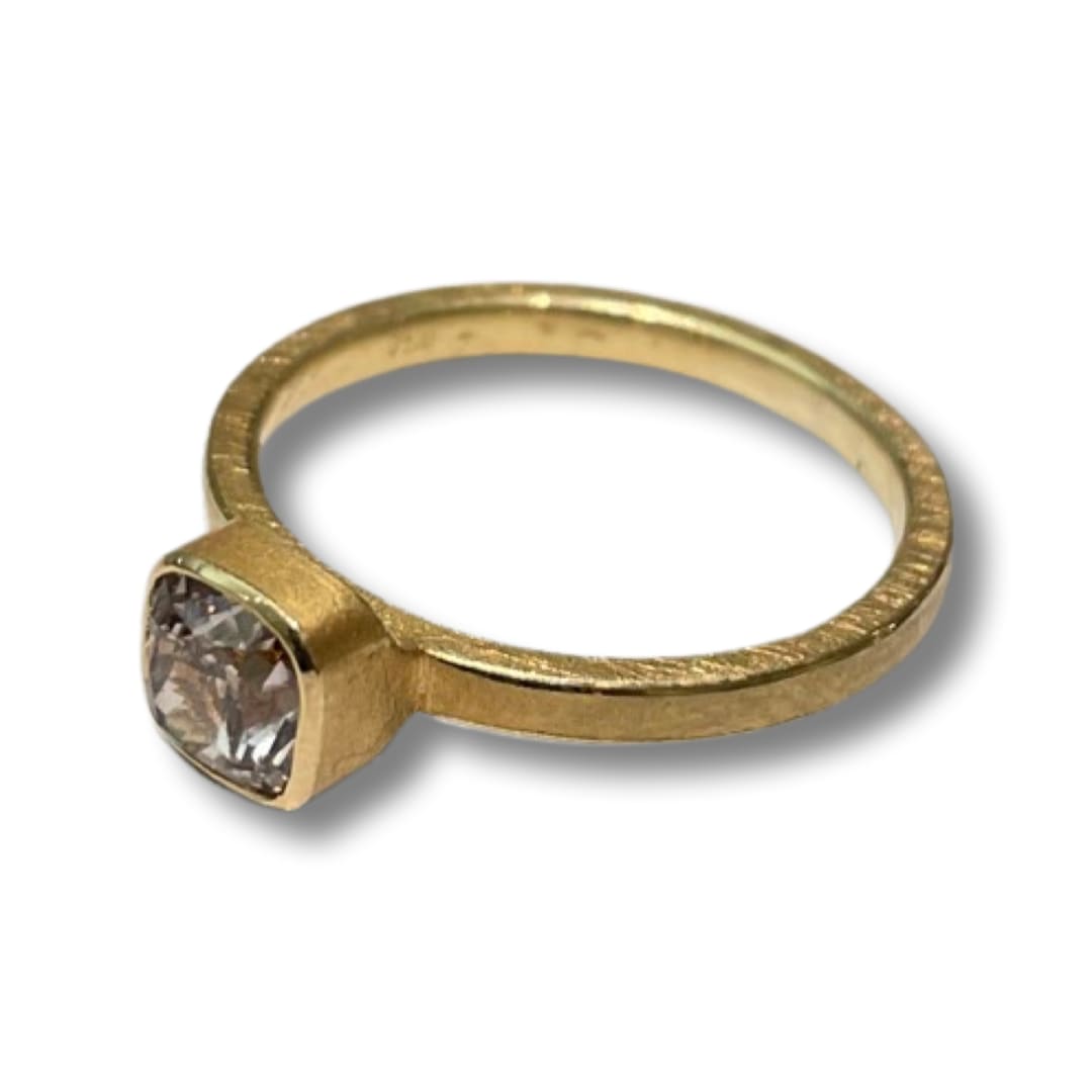 Barbara Heinrich, Square Cushion Cut Diamond Ring