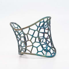 Sasha by Alexander, 'Pixel' Cuff, Oxidized Sterling Silver
