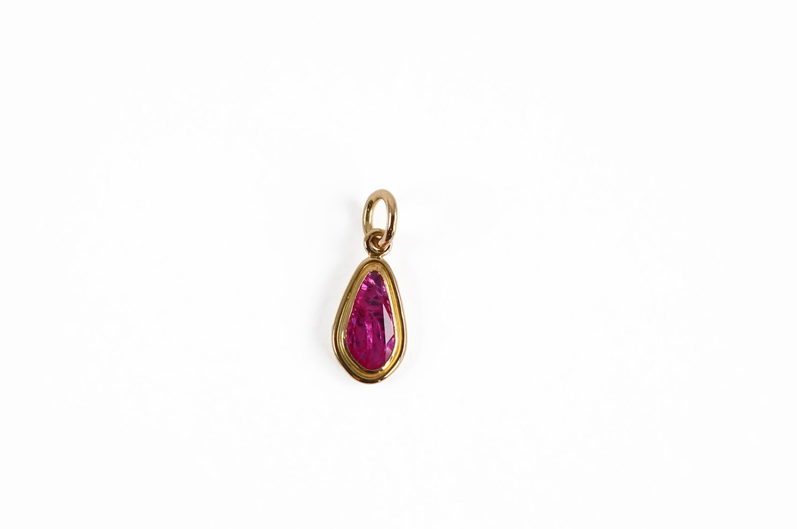 Nanci Modica, Pink Sapphire Rose Cut Pendant