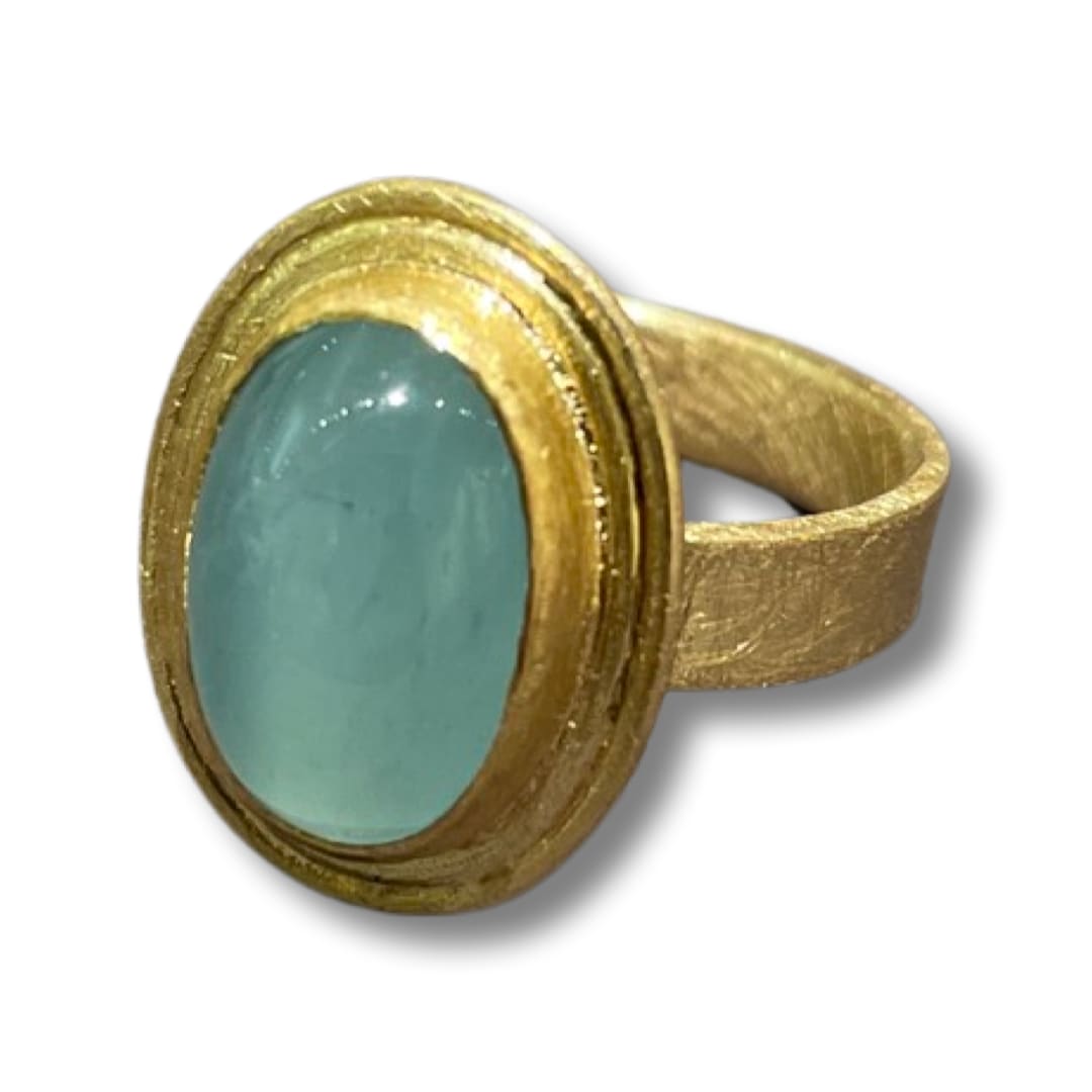 Petra Class, Aquamarine Ring (size 6.75)