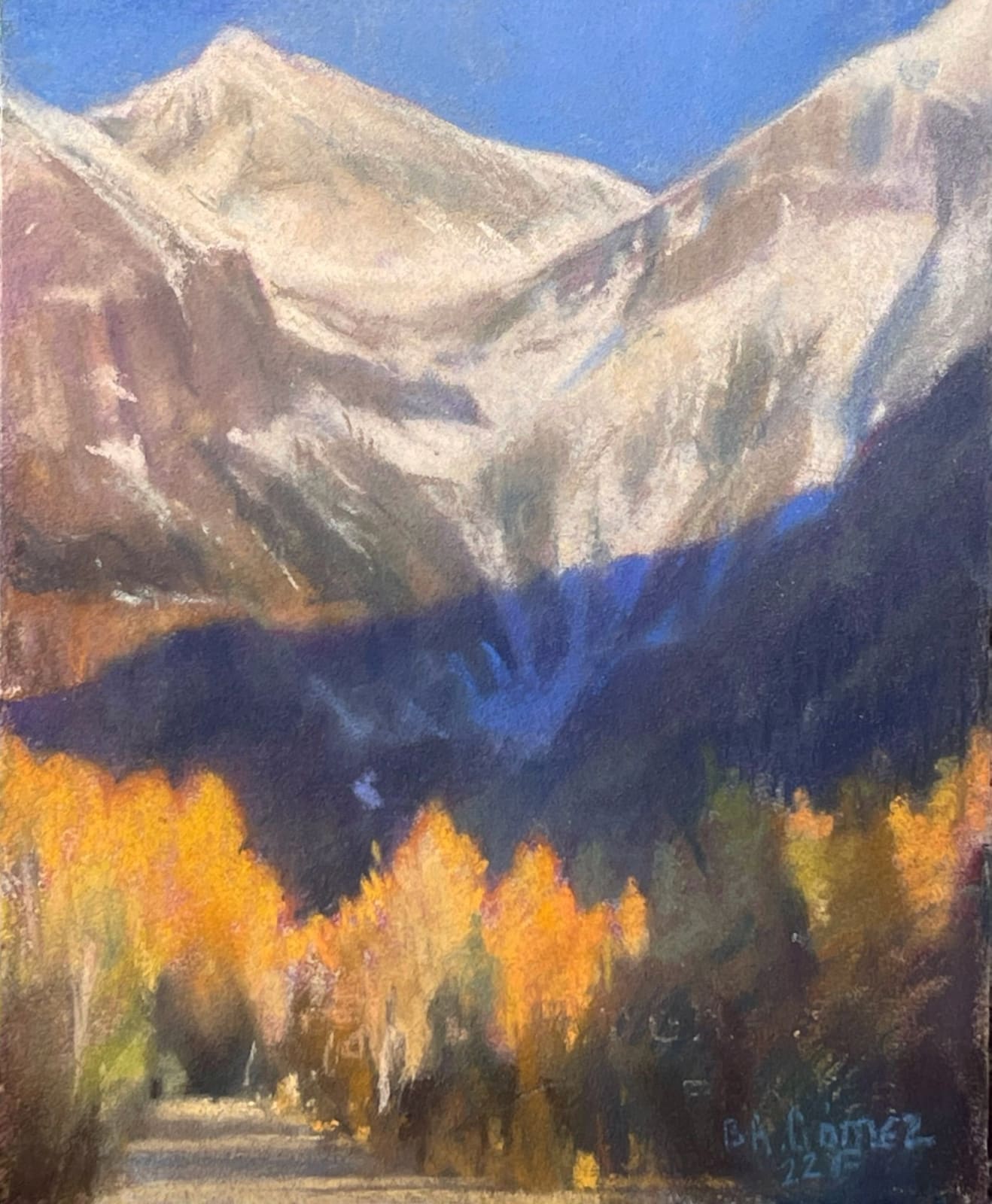 Bruce A. Gomez, Telluride with Fall Crown, 2022