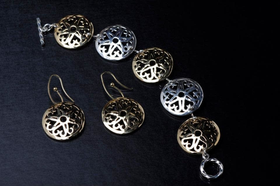 Jenn Dewey, Rosette Earrings