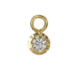 Cheryl Rydmark, Single Diamond Drops, 18k YG, 0.26 cttw (large)
