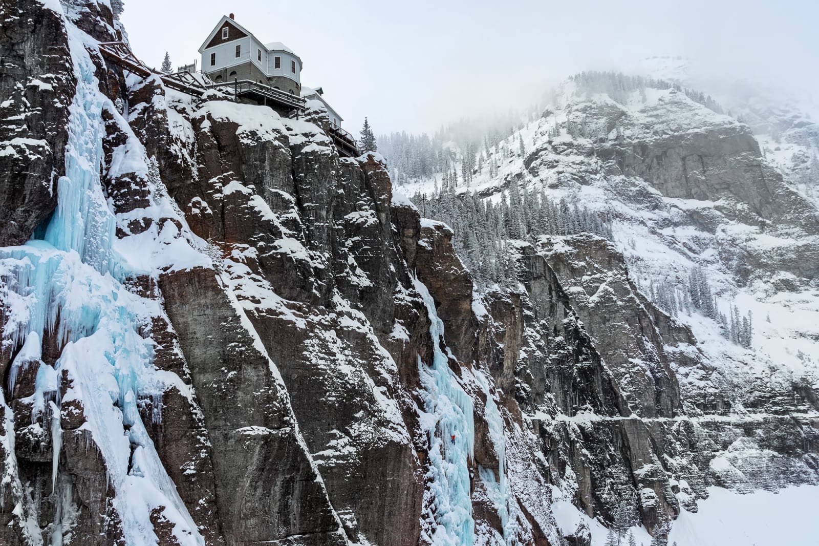 Ryan Bonneau, Ice Climber at Bridal Veil