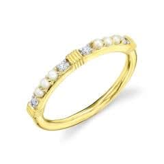 Sloane Street, Pearl & White Dia Ring