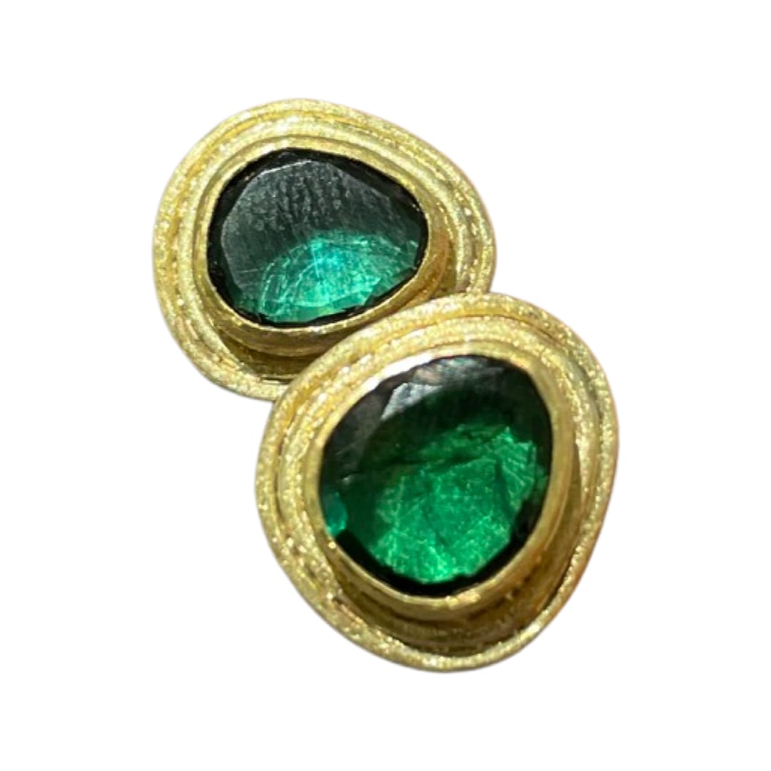 Petra Class, Earrings with Green Tourmaline