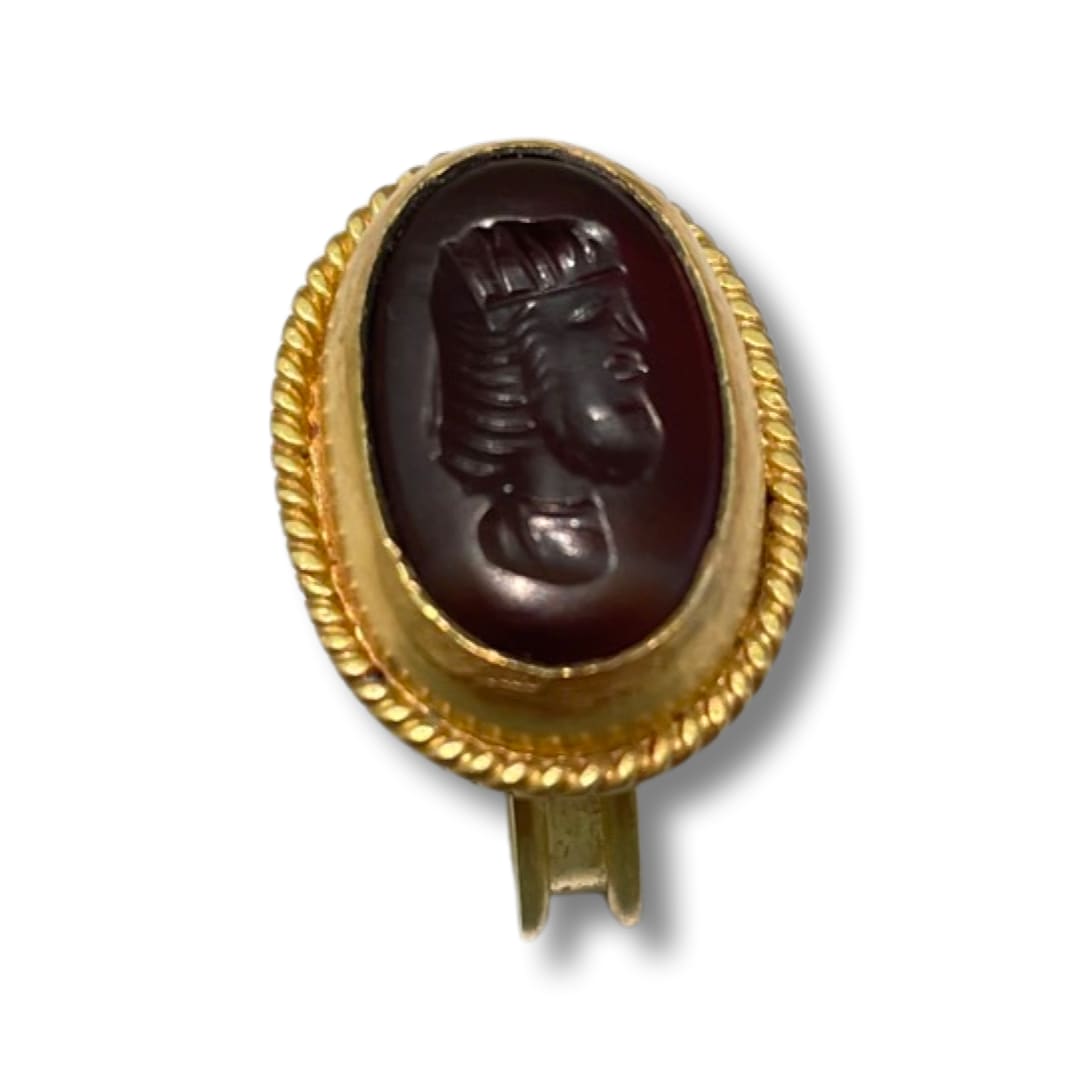 Marki Knopp, Antique Intaglio Carnelian Ring w/ Twisted Wire Bezel, 22K YG