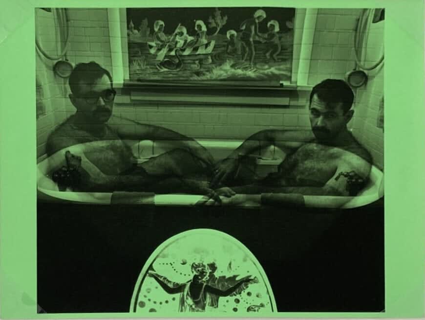 Jerry Uelsmann, Self Portrait as Robinson and Reijlander (Green), 1964