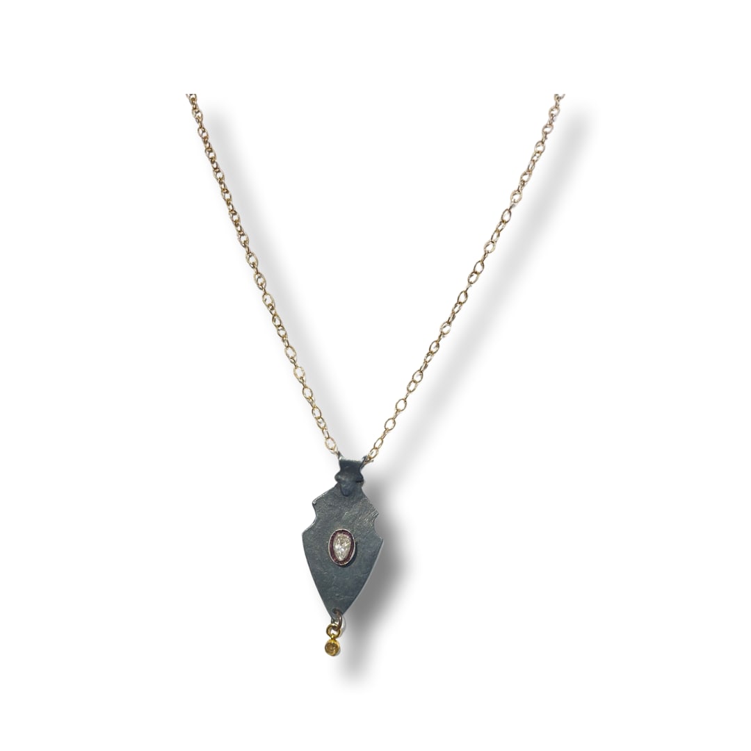 Maria Lightfoot, Necklace with Silver Pendant and Diamonds