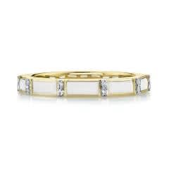 Sloane Street, White Onyx Baguette Ring