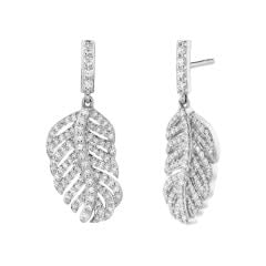 Sloane Street, Petite Feather Drop Earring