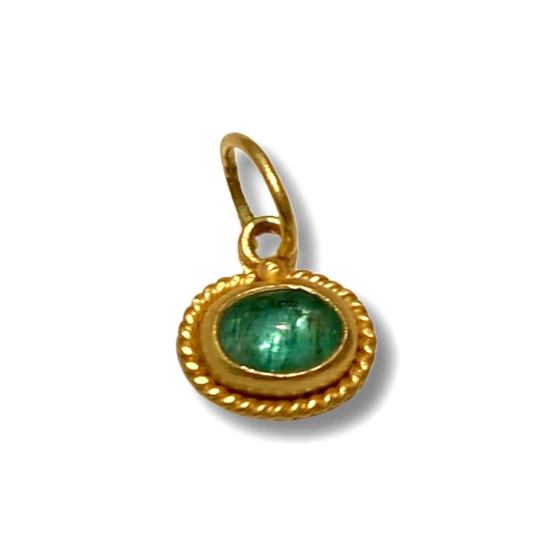 Marki Knopp, Emerald Cabochon Pendant