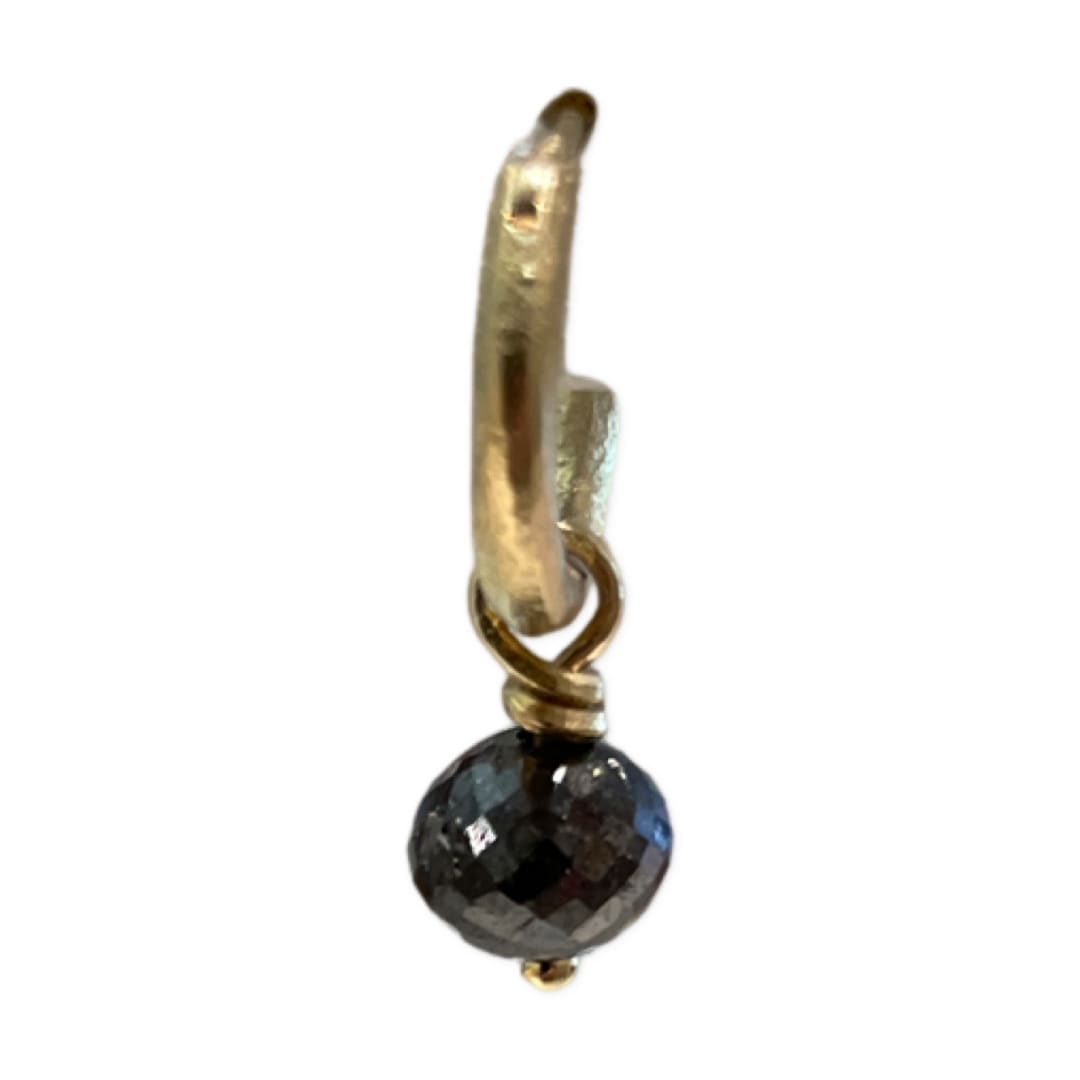 Cheryl Rydmark, Black Diamond Drops, 18k YG, 0.2 cttw