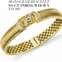 Sloane Street, Monogram Bracelet - SAMPLE (SPECIAL ORDER ONLY)