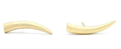 Heather Benjamin, Hand Carved & Cast Shard Stud Earrings
