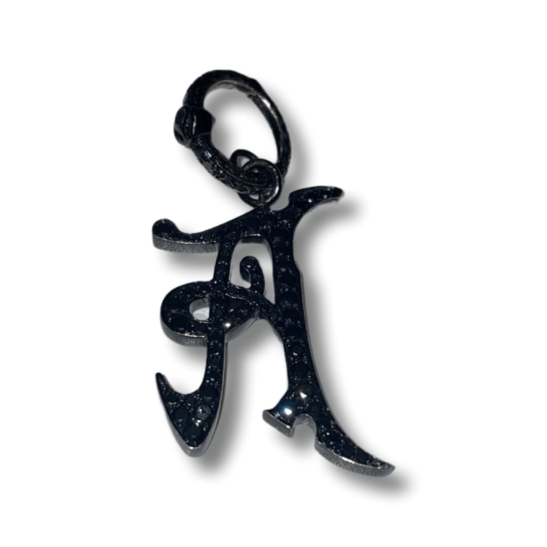 Loree Rodkin, Pave Gothic Initial Letter A/Oval Bail