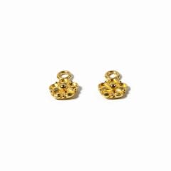 Nanci Modica, Med Petal Flower Drops 22K Gold