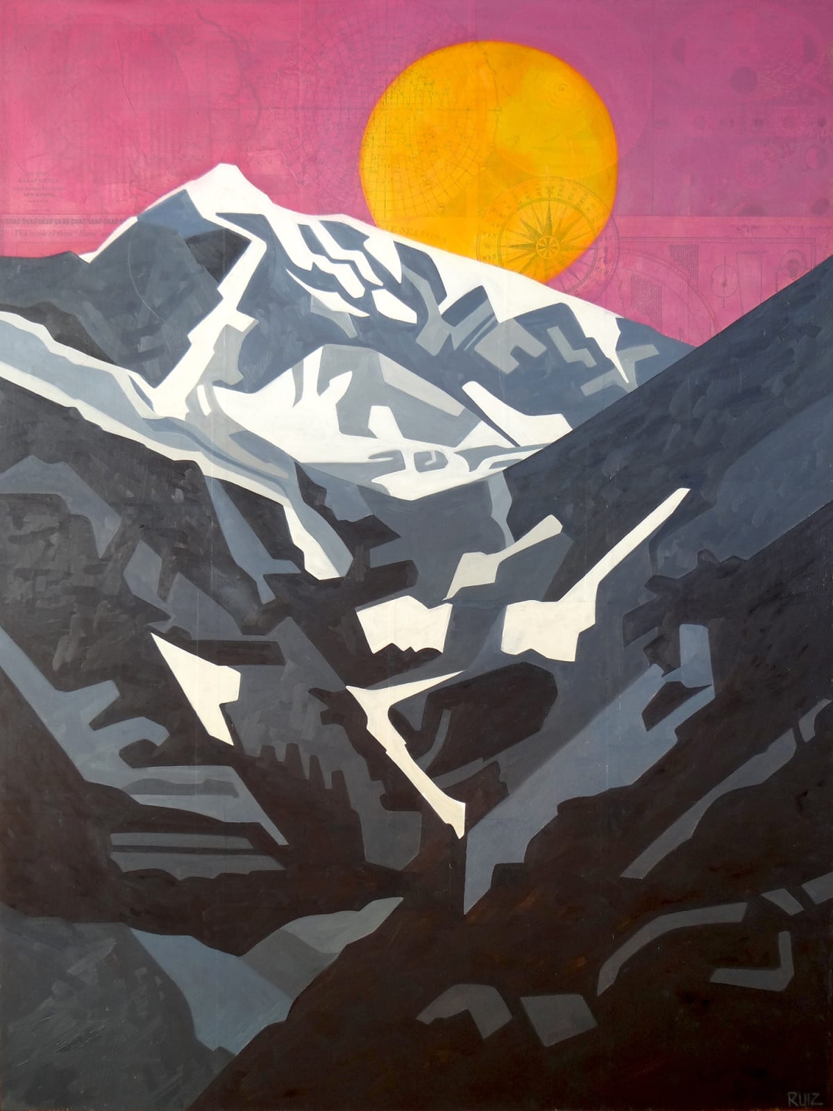 Tamara Ruiz, Moonrise Over the Mountain, 2020