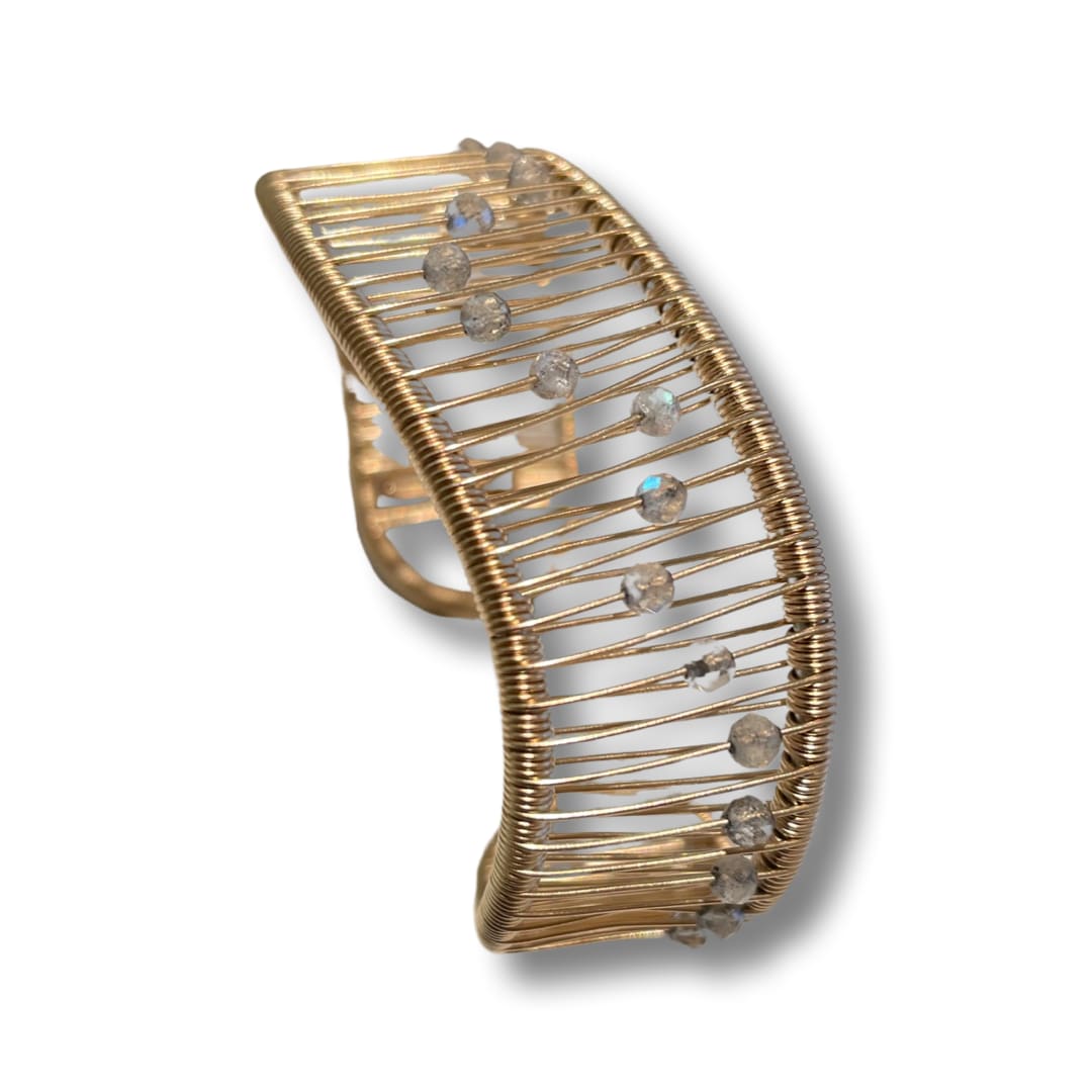 Tana Acton, Cuff Wave with labradorite
