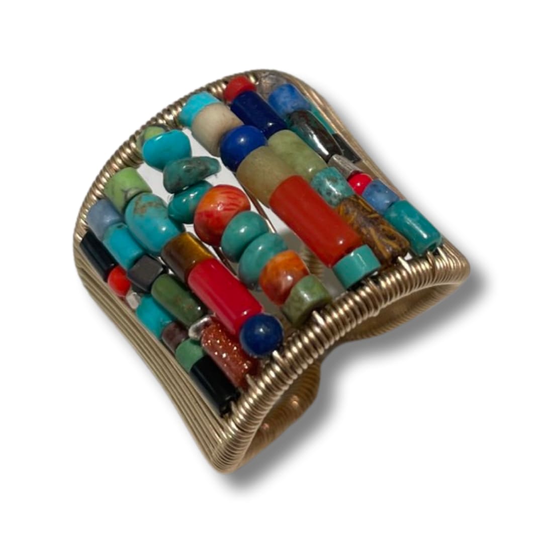 Tana Acton, Ring with mix Heishi Rows