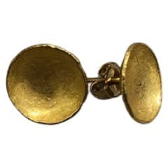 Petra Class, 22K Gold Bowl Earrings on Post