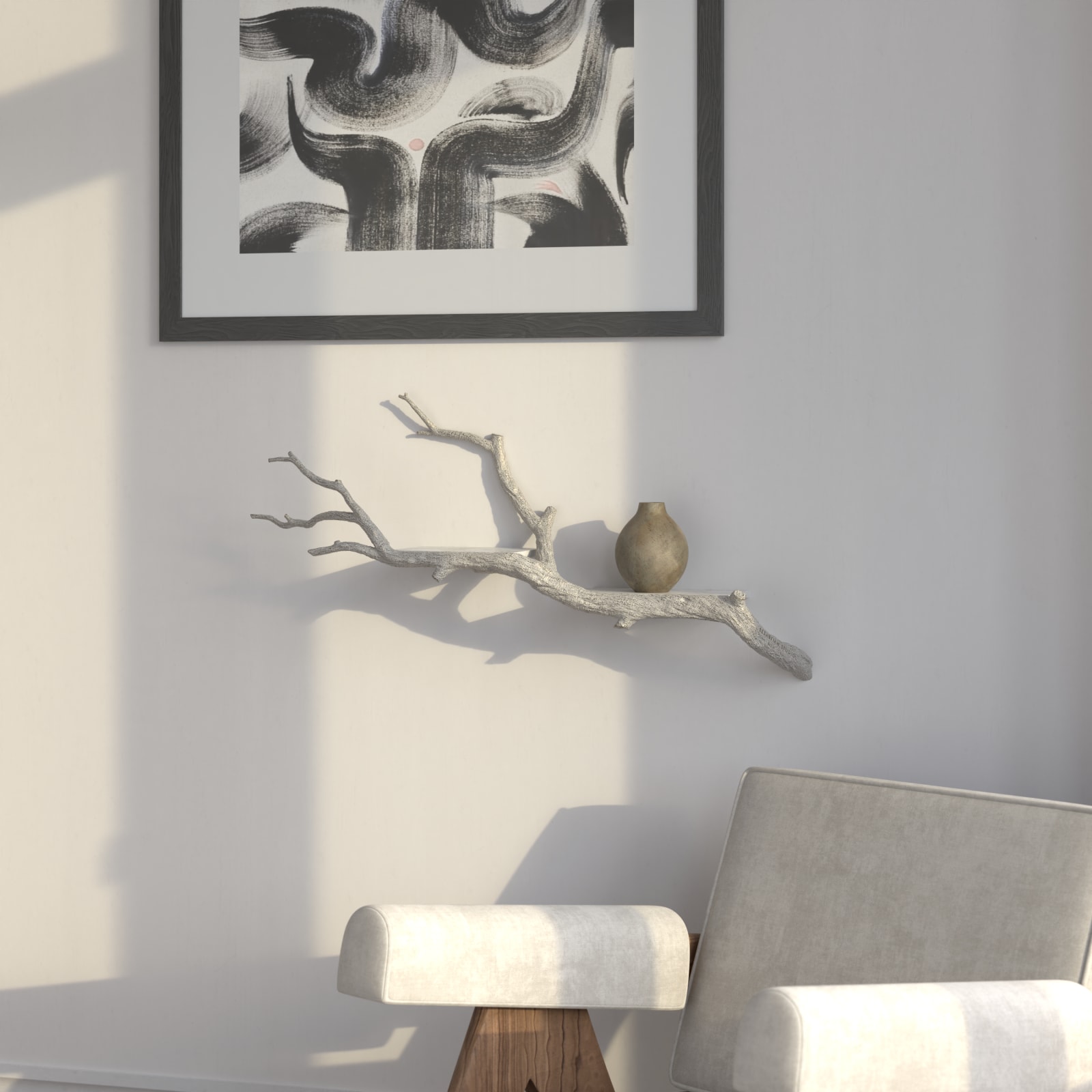 Sebastian Errazuriz, Small White Branch Shelf
