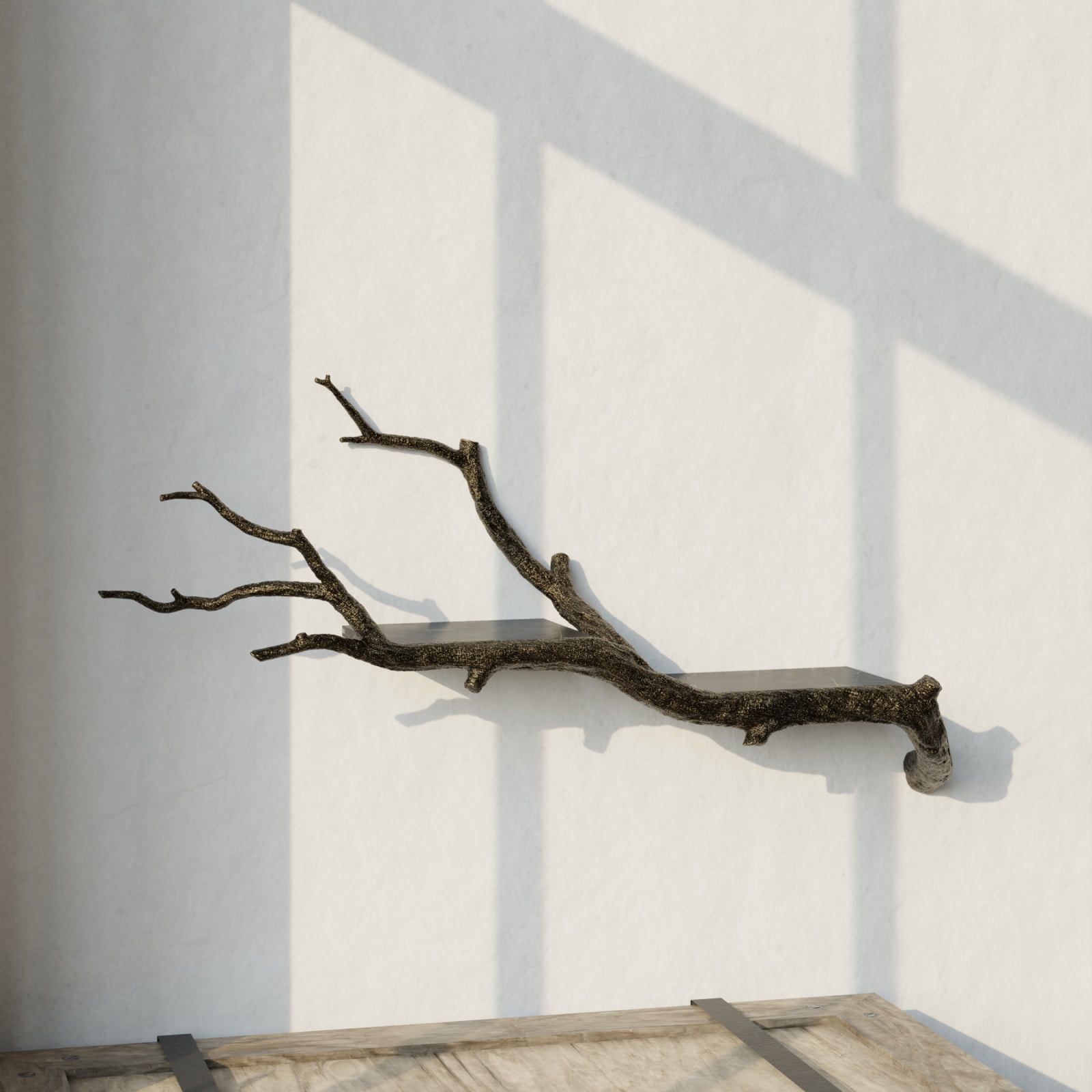 Sebastian Errazuriz, Small White Branch Shelf