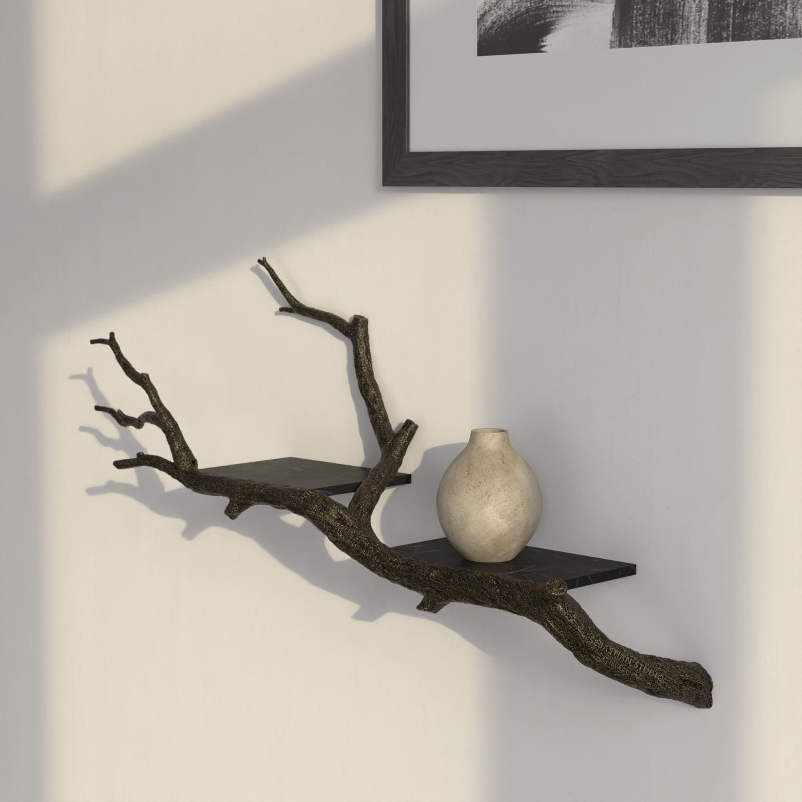 Sebastian Errazuriz, Small White Branch Shelf