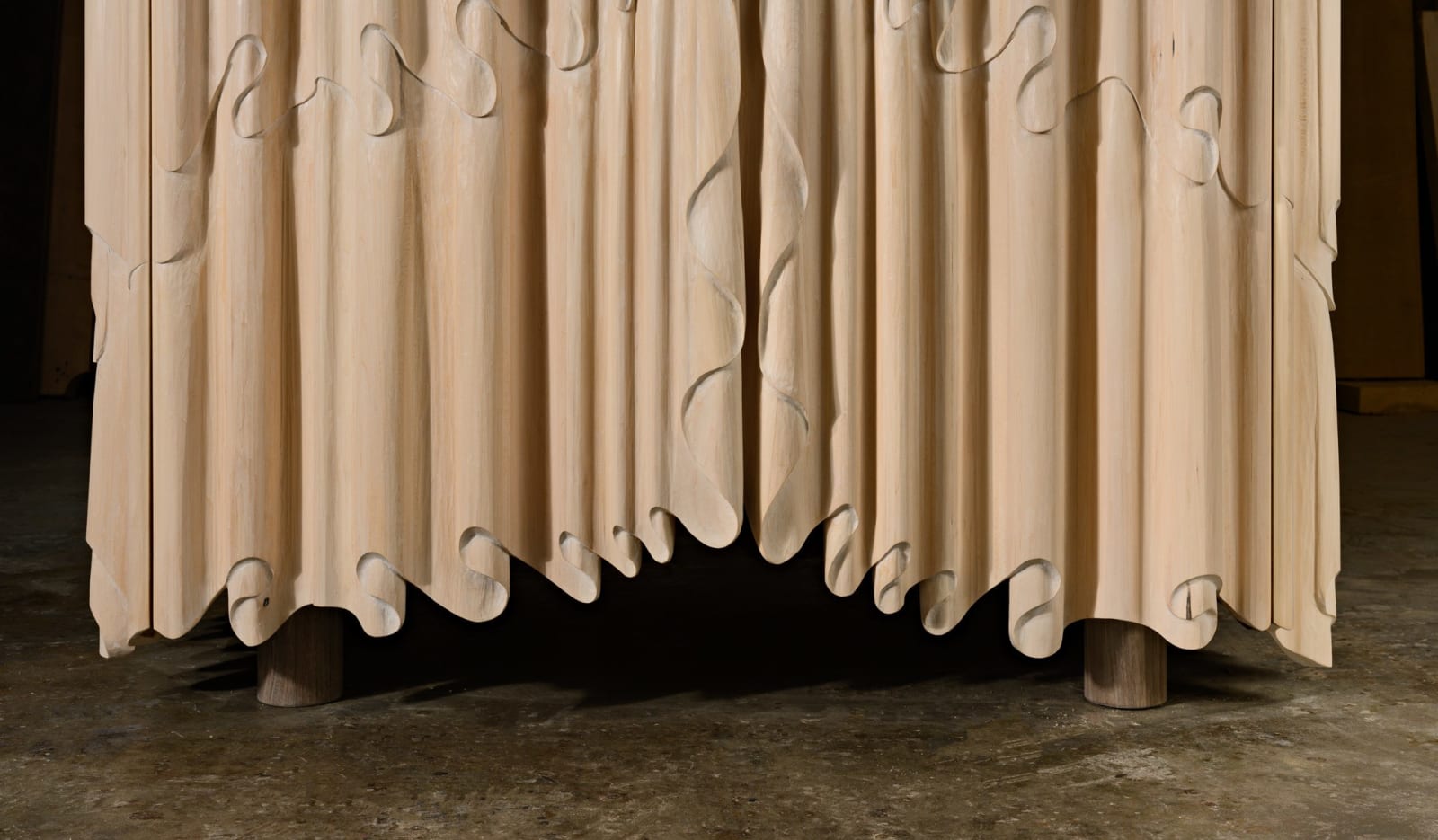 Christopher Kurtz, Linenfold Armoire, 2020