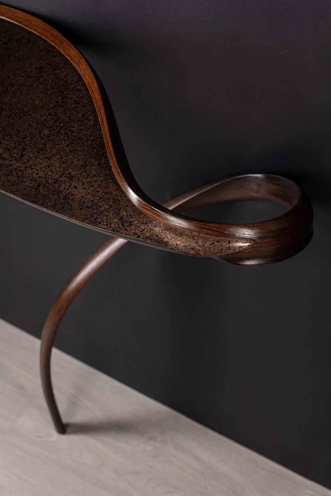 Marc Fish, Mokume Gane Small Console Table, 2023