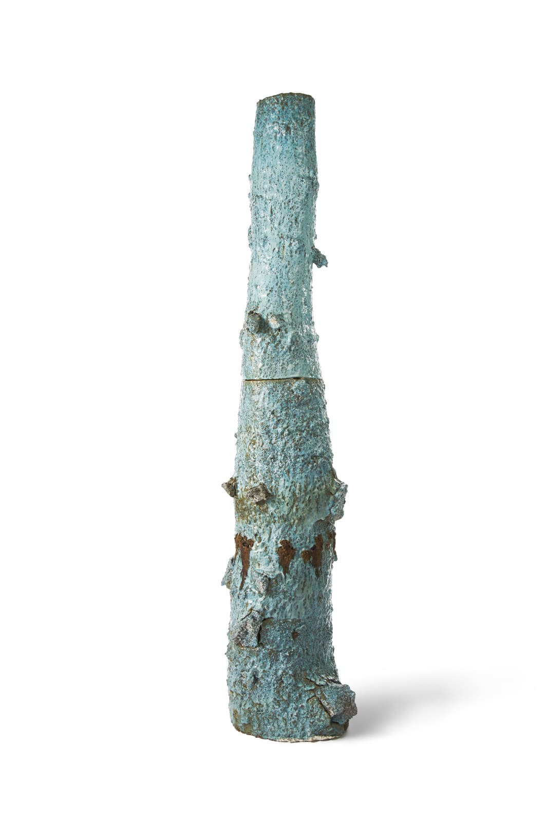 Aneta Regel, Blue Volcanic Totem (textured), 2024