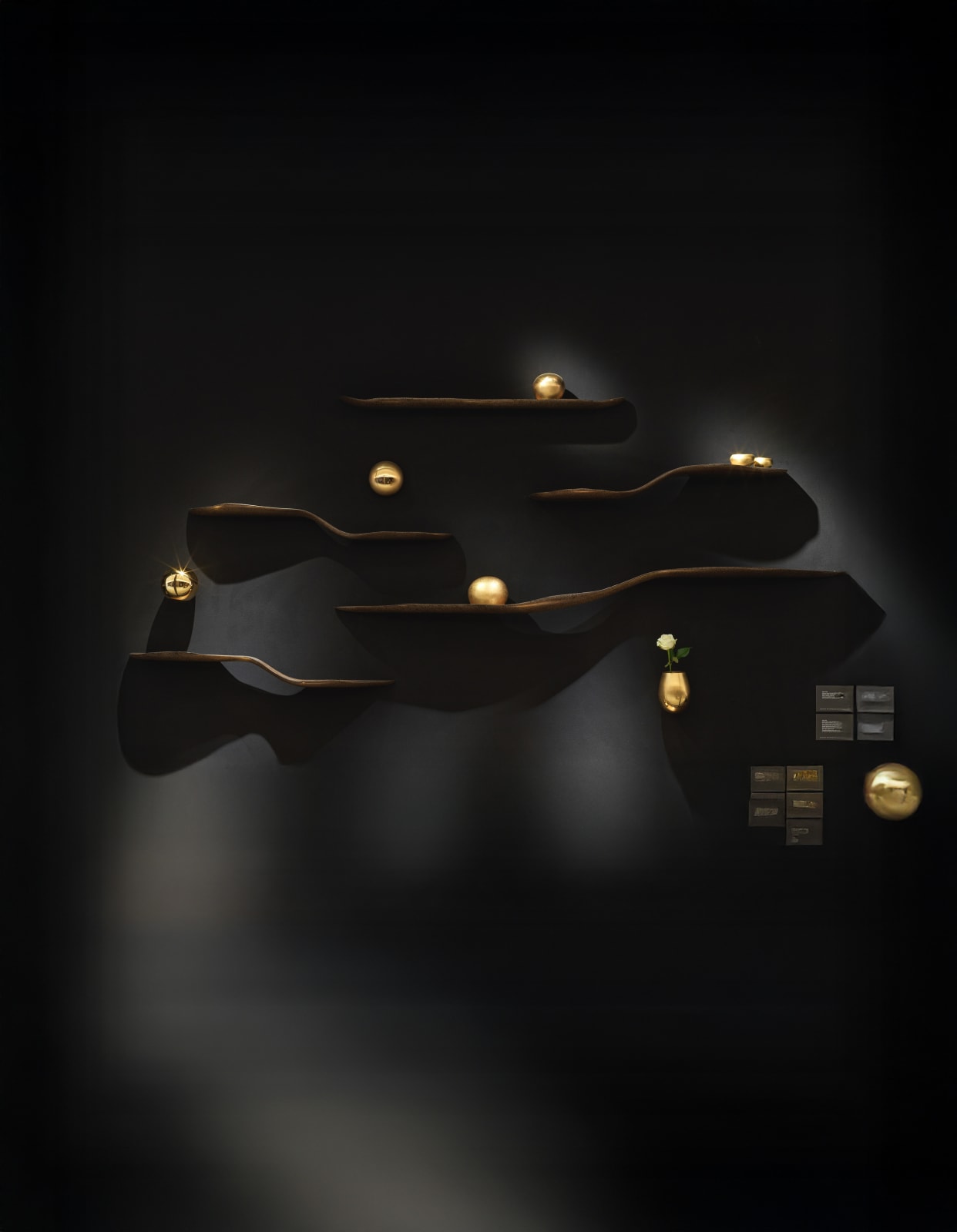 Marc Fish, Mokume-Gane Console & Shelves, 2022