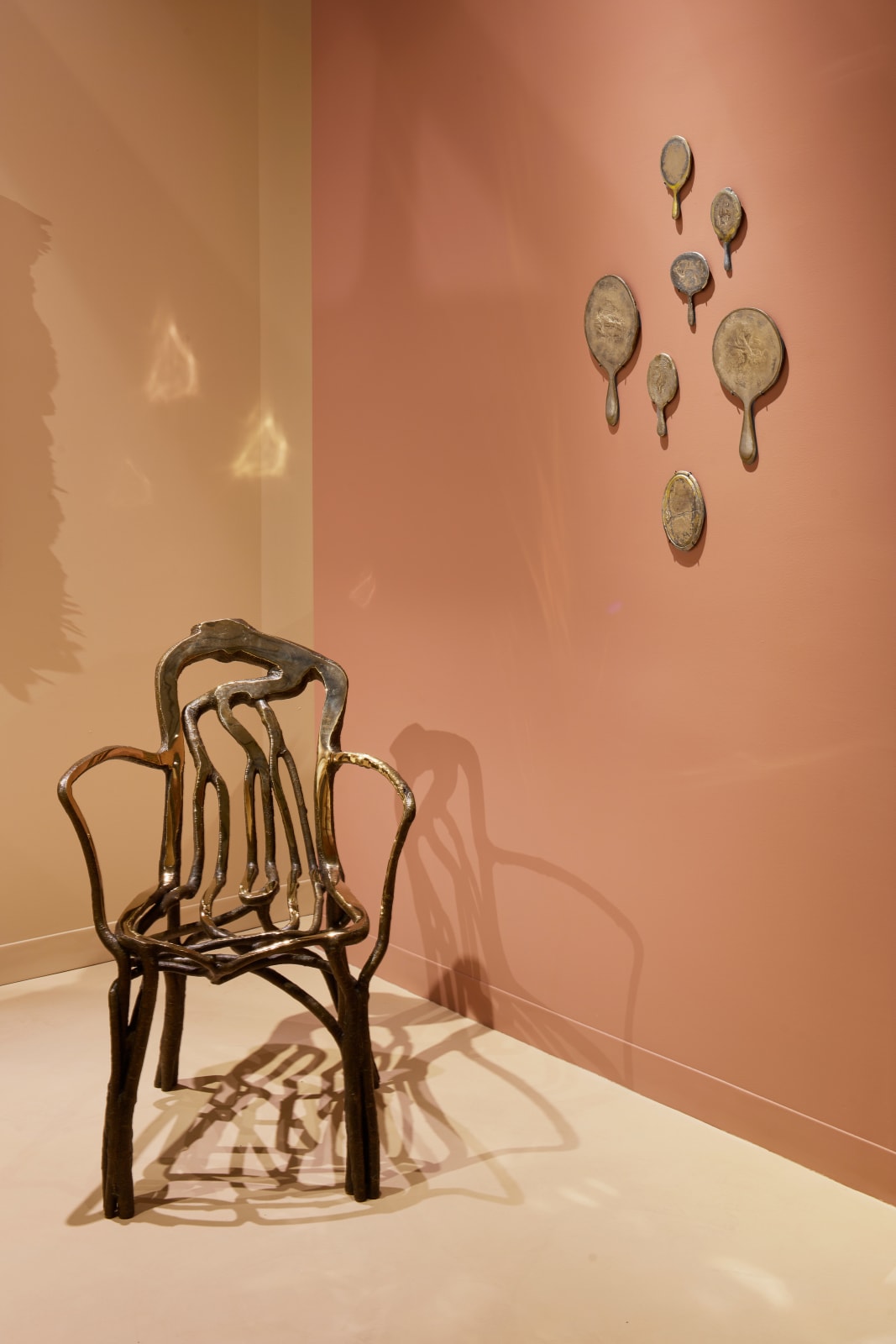 Adi Toch, Melty hand mirror (small), 2024