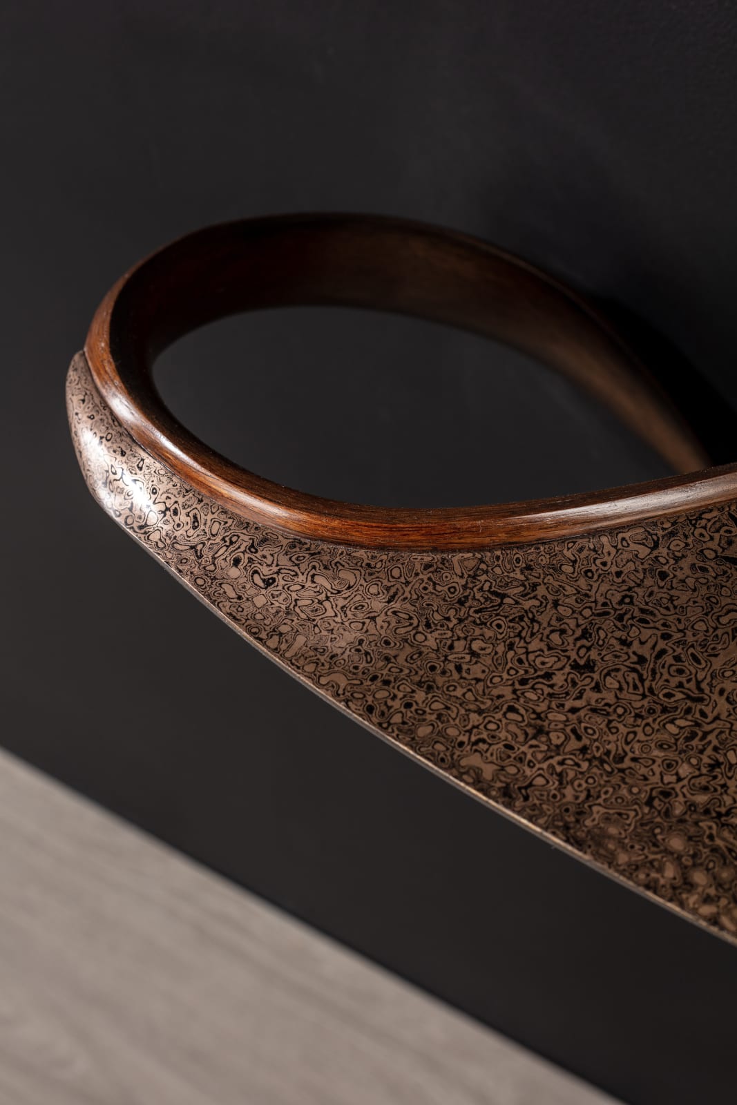 Marc Fish, Mokume Gane Small Console Table, 2023