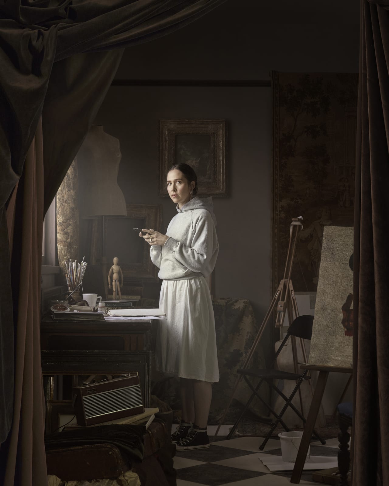 Maisie Broadhead, Artist Standing (Miniature), 2020