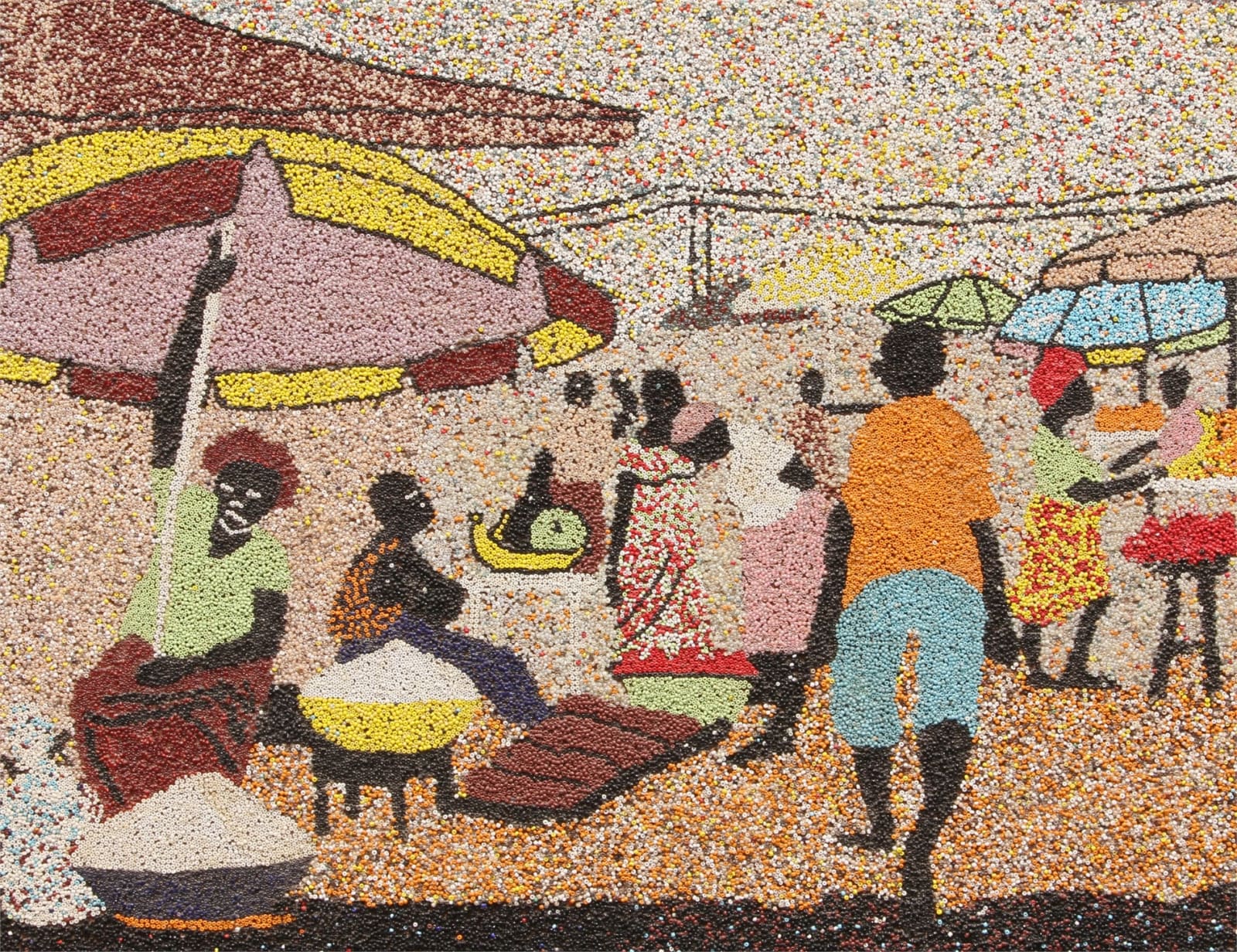 Omon Igbinovia, MARKET SCENE , 2013