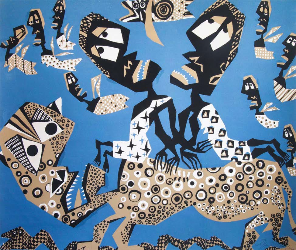Susanne Wenger, Obaluaye Riding a Horse Through the Town, 2015
