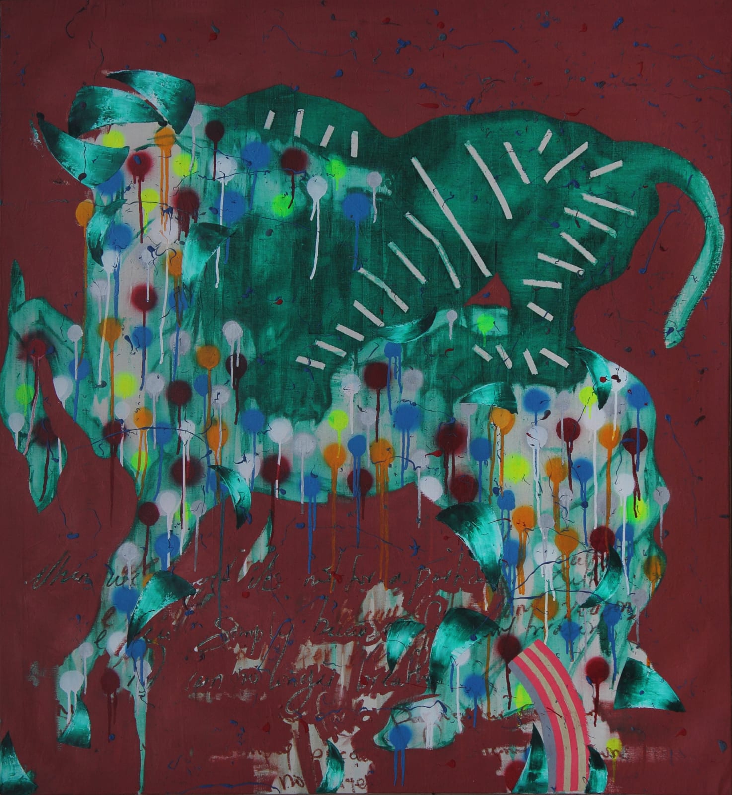Chibuike Uzoma, Untitled (Lion And Horse), 2018