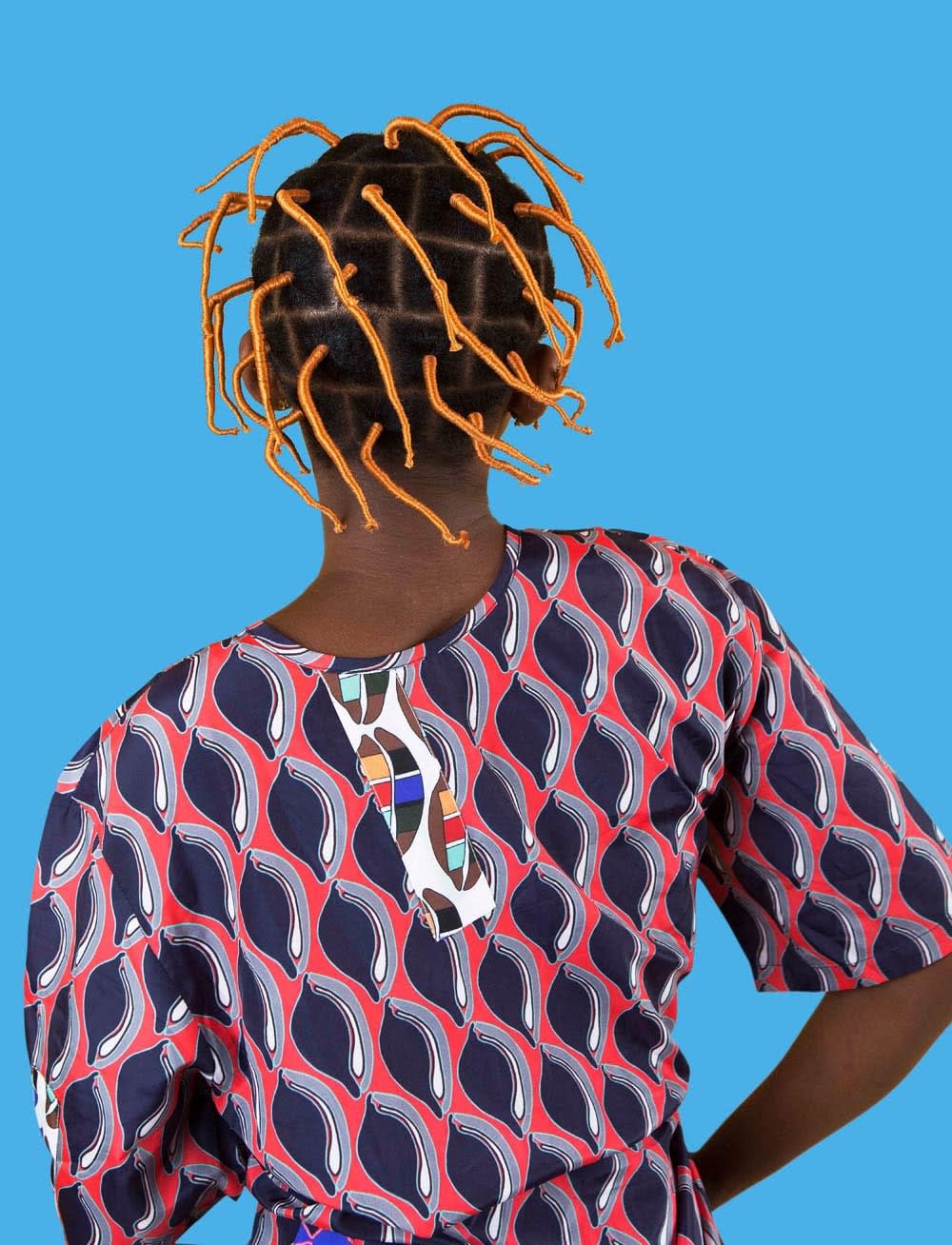 Medina Dugger, Pineapple de la série CHROMA: une ode à J.D. ‘Okhai Ojeikere’ (duplicate), 2017