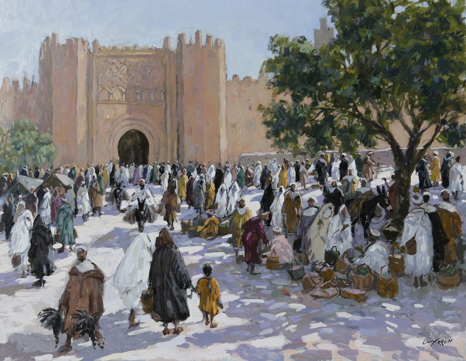 Mohamed Krich, Portail de Kasbah Enouar