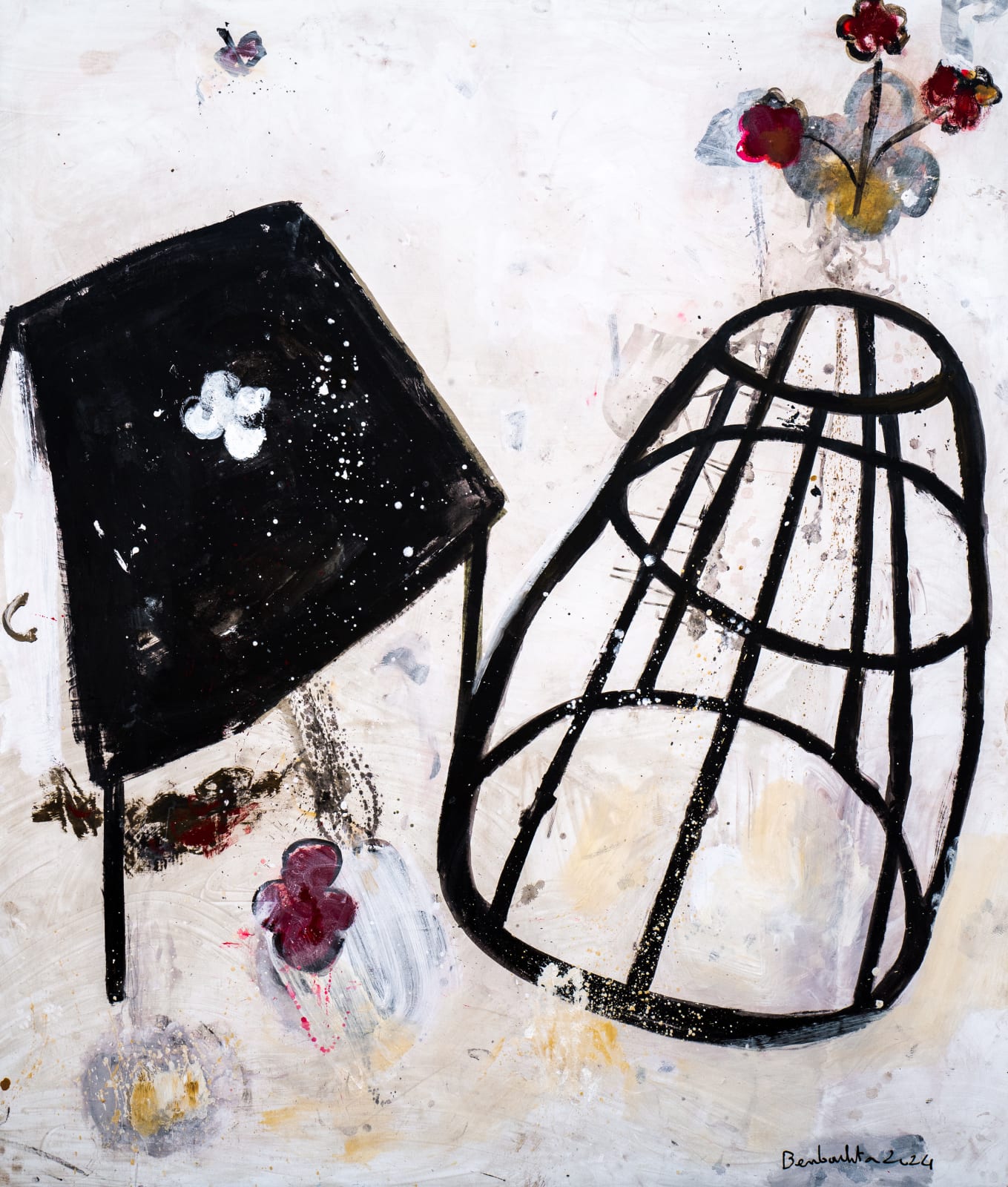 Amina Benbouchta, La pluie est douce sur la vitre, 2024