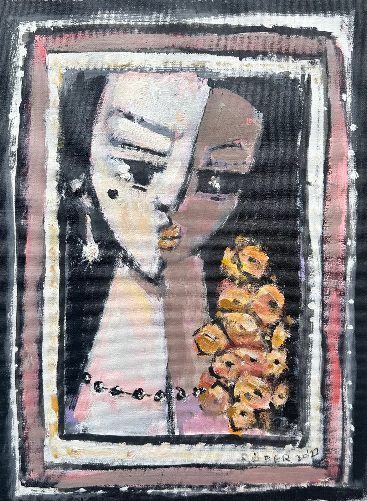 Endre Röder, Painted Portrait , 2022