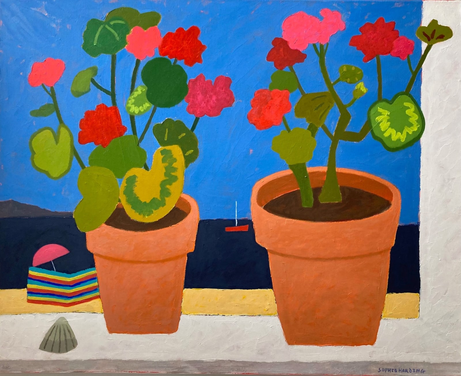 Sophie Harding, Geraniums in the Window