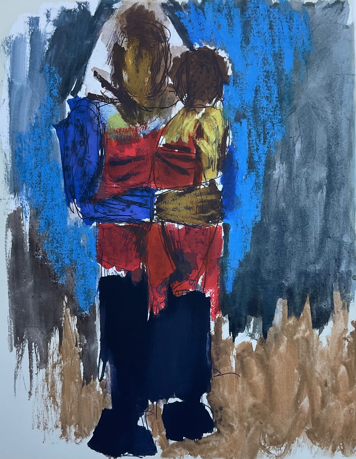 Josef Herman, Mother and Child