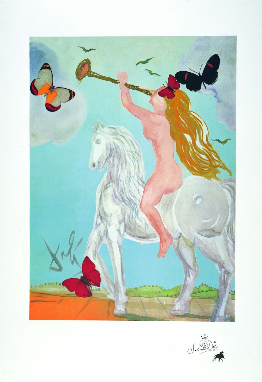 Salvador Dalí, Lady Godiva with Butterflies