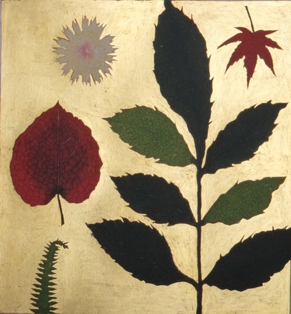 Jean Bardon, Pressed Flower & Autumn Leaves (framed)