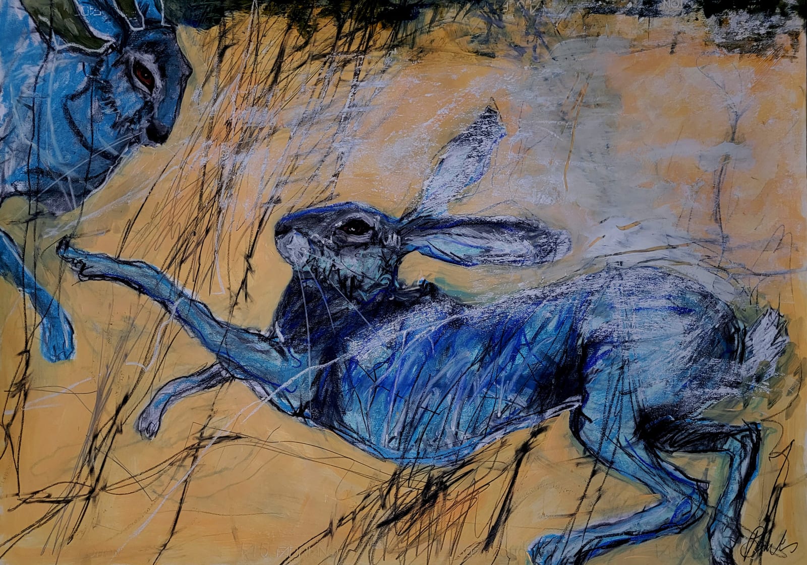 Margo Banks, Meadow Hares, 2025